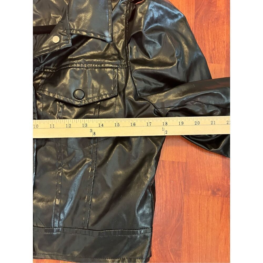 Forever 21 Faux Leather Puffed Sleeves jacket size large. - Picture 10 of 10